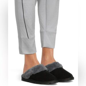 FIRM Joyspun Cushioned Clog Slipper Black